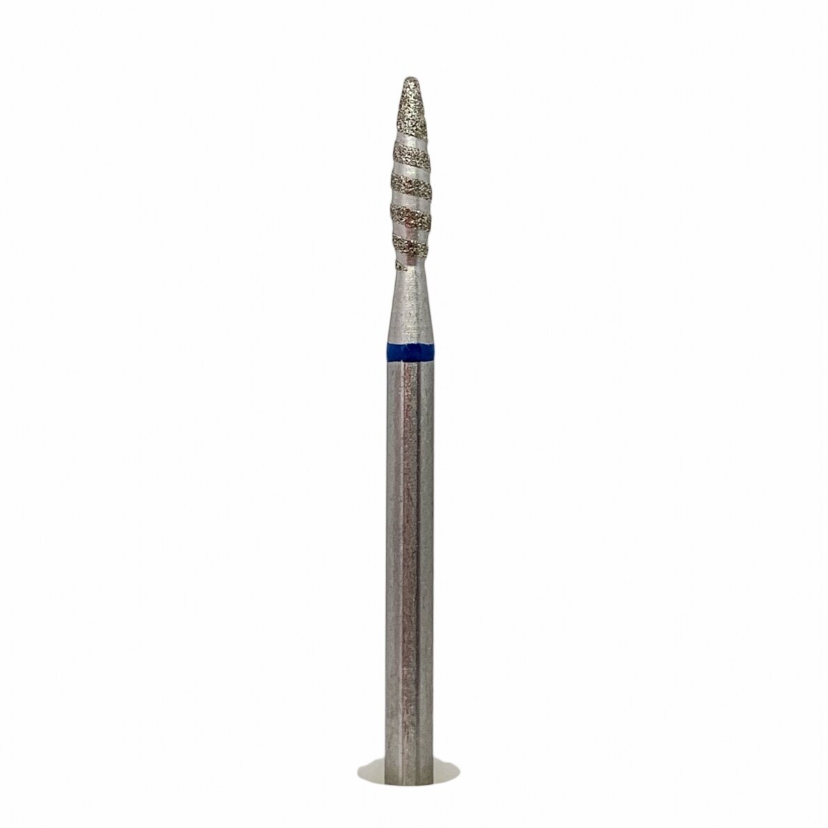 2.1mm deimantinis liepsnelės formos antgalis tornadas (užapvalintu galiuku)