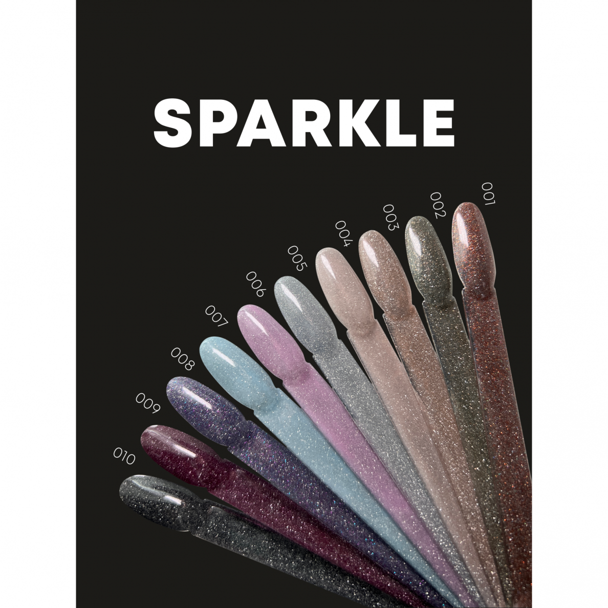 Gelinis lakas „Sparkle” Nr.001 7ml. 1