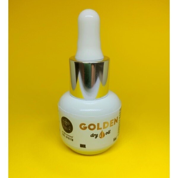 GOLDEN Dry Oil 15ml - Sausas rankų ir nagų odelių aliejus 15ml GOLDEN Dry Oil 15ml - Sausas rankų ir nagų odelių aliejus 15ml