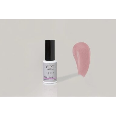 RUBBER BAZĖ GELINIAM LAKAVIMUI – OLD MONEY (RAUSVA SU BLIZGUČIU) 10ML.